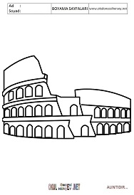 italya boyama sayfaları 